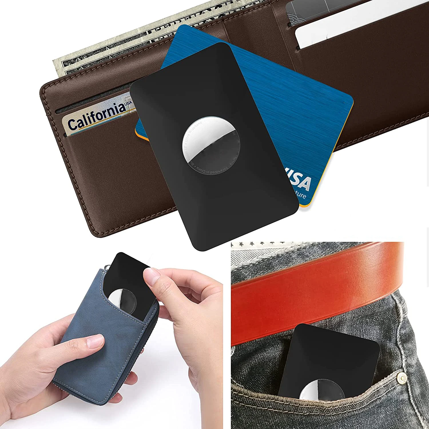 For Airtag Wallet Holder Credit Card-Sized Tracker Protective Case Compatible AirTag Locator For Anti-Lost Airtag Accessories
For Airtag Wallet Holder Credit Card-Sized Tracker Protective Case Compatible AirTag Locator For Anti-Lost Airtag Accessories