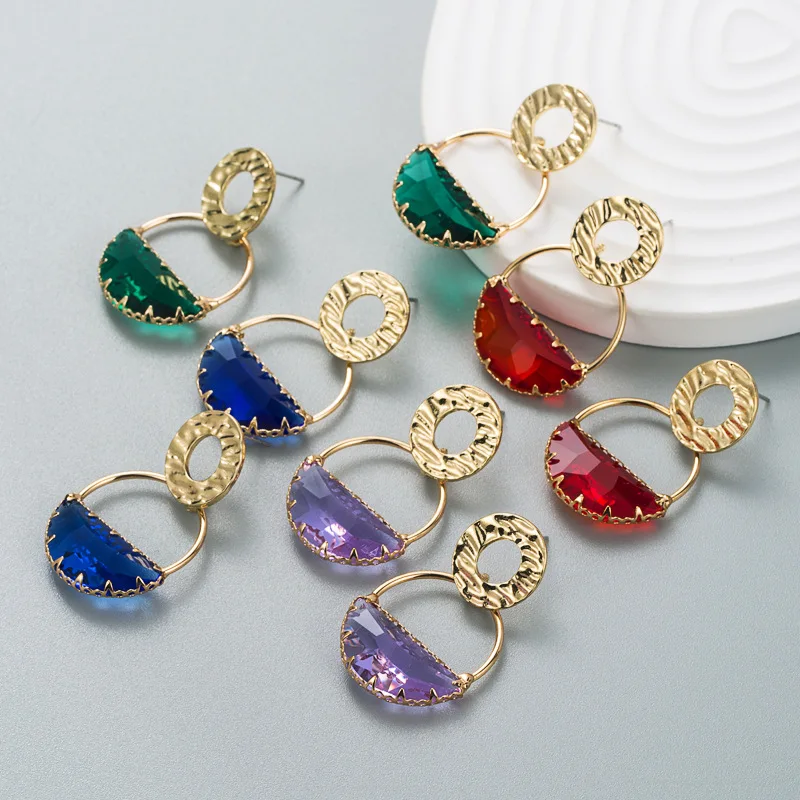 Fashion Personality Gold Round Bridal Women Girl Rhinestone Dangle Earrings Women's Elegant Temperament Jewelry Accessories
Fashion Personality Gold Round Bridal Women Girl Rhinestone Dangle Earrings Women's Elegant Temperament Jewelry Accessories