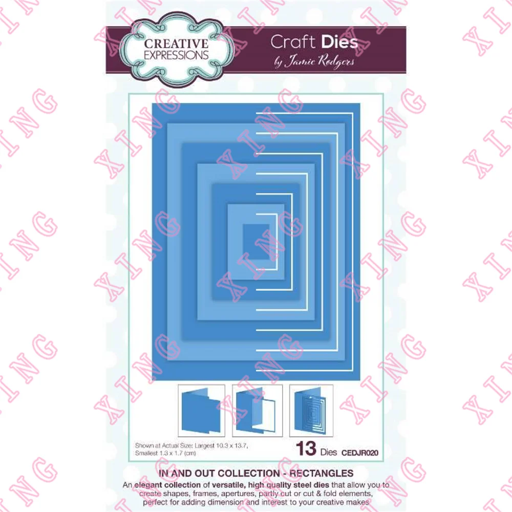 New In and Out Collection Rectangles Craft Die Decoration Embossing Metal Cutting Dies Diy Greeting Card Handmade Reusable Molds
New In and Out Collection Rectangles Craft Die Decoration Embossing Metal Cutting Dies Diy Greeting Card Handmade Reusable Molds