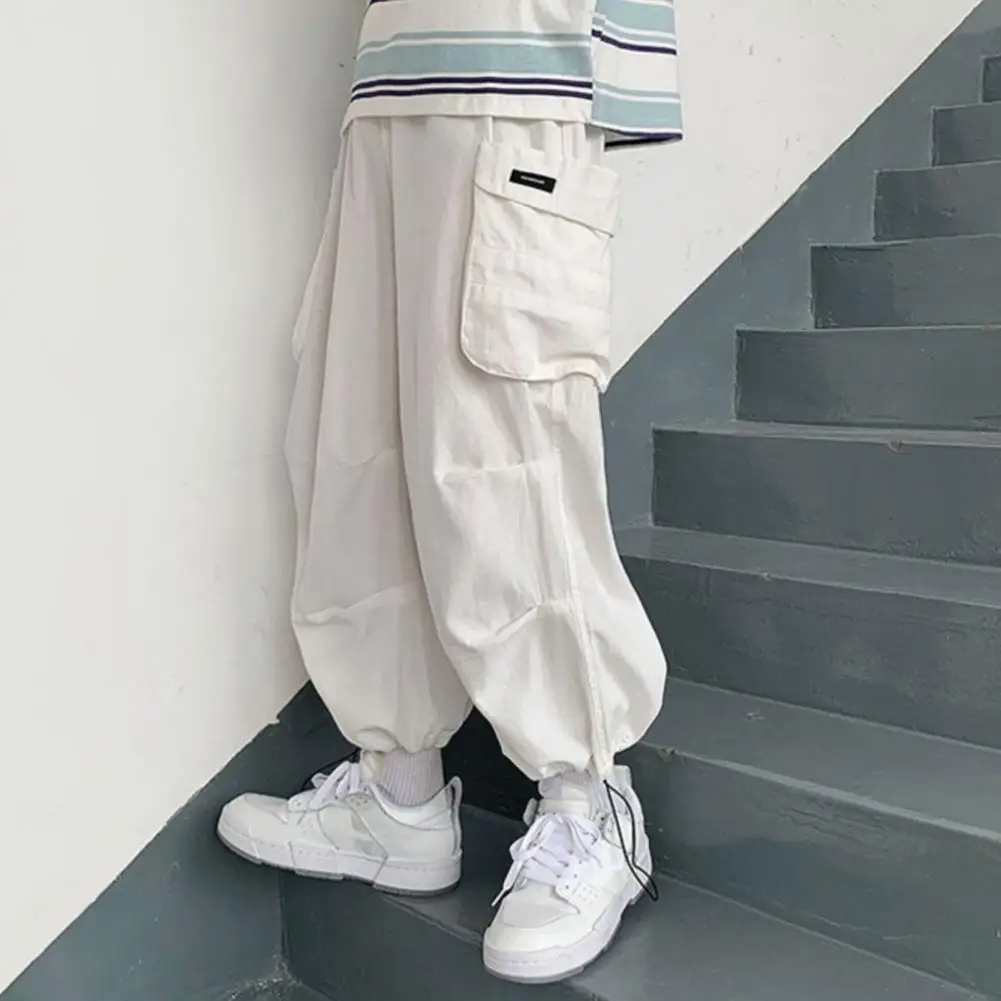 Men Casual Pants Loose Hip Hop Wide Leg Pants Elastic Waistband Big Pockets Long Trousers High Street Cargo Pant Streetwear
Men Casual Pants Loose Hip Hop Wide Leg Pants Elastic Waistband Big Pockets Long Trousers High Street Cargo Pant Streetwear