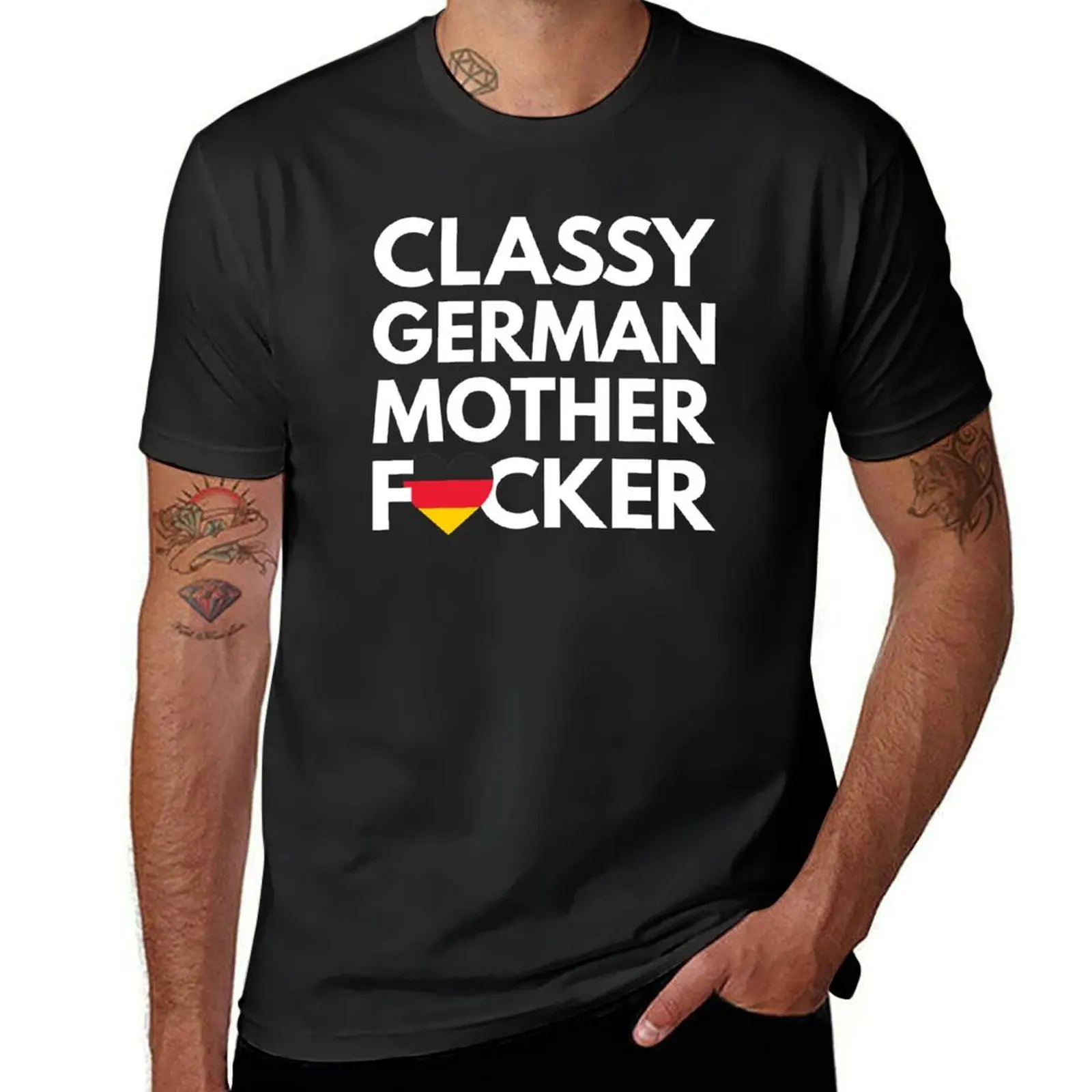 Классическая немецкая футболка MF Mother Focker немецкие спортивные топы для фанатов