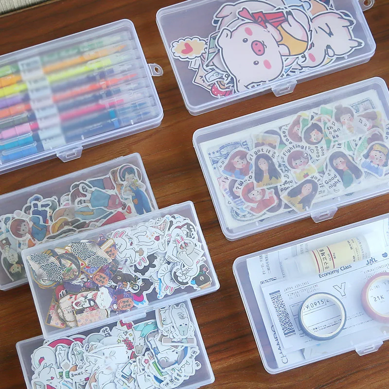 Transparent Classification Stationery Stickers Plastic Storage Box Organizer Container Art Tool Case Craft Desktop Storage Box
Transparent Classification Stationery Stickers Plastic Storage Box Organizer Container Art Tool Case Craft Desktop Storage Box