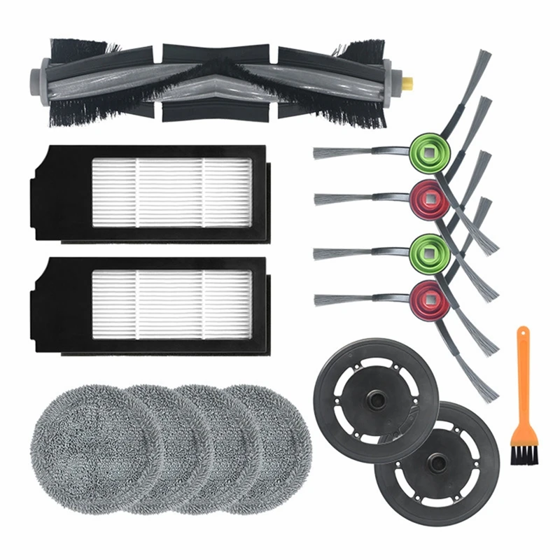 14Pcs Replacement For ECOVACS DEEBOT X1 OMNI TURBO Vacuum Cleaner High Capacity Washable Mop Main Brush
14Pcs Replacement For ECOVACS DEEBOT X1 OMNI TURBO Vacuum Cleaner High Capacity Washable Mop Main Brush