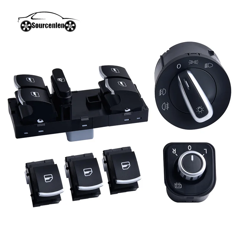 Window Mirror Headlight Switch Headlight Fog Lamp Button Set For Volkswagen VW Jetta Mk5 Golf GTI 5 6 Tiguan Passat B6 B7 CC 6PC
Window Mirror Headlight Switch Headlight Fog Lamp Button Set For Volkswagen VW Jetta Mk5 Golf GTI 5 6 Tiguan Passat B6 B7 CC 6PC