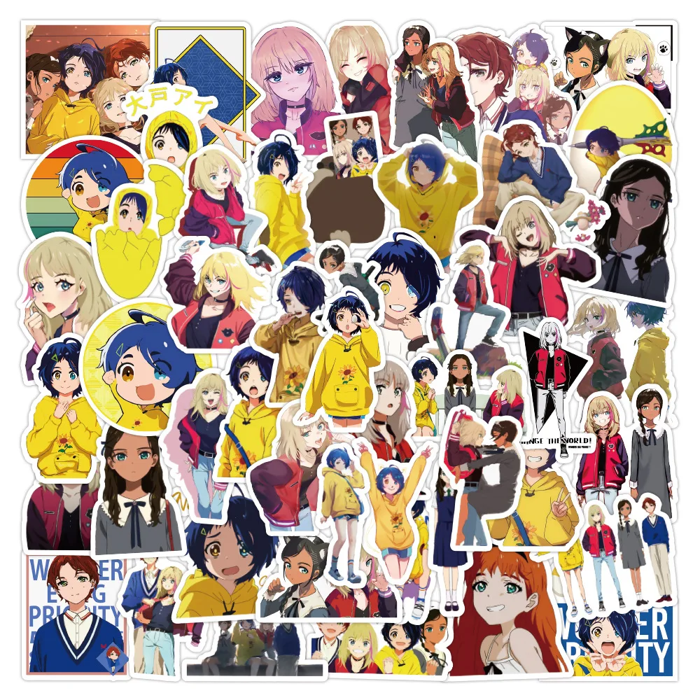 50pcs WONDER EGG PRIORITY Anime Stickers Waterproof Skateboard Sticker Phone Case Cute Laptop Skin Kawaii Packaging Kids Toys
50pcs WONDER EGG PRIORITY Anime Stickers Waterproof Skateboard Sticker Phone Case Cute Laptop Skin Kawaii Packaging Kids Toys