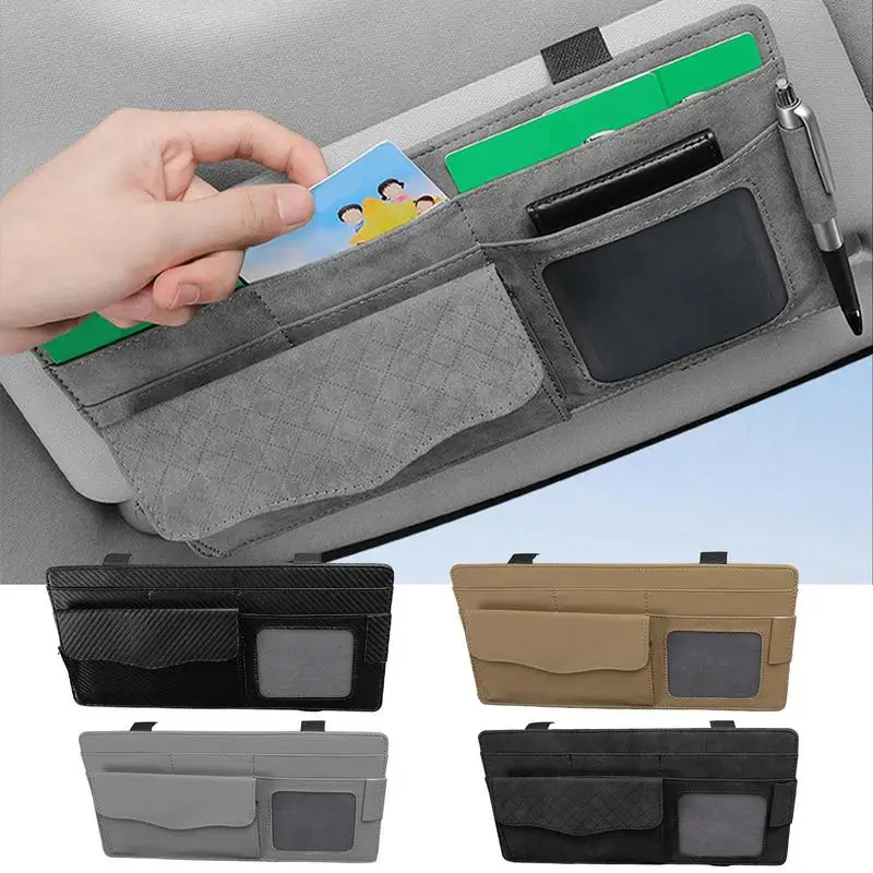 Car Sun Visor Multi Pocket Storage Organizer Car Styling Visor Document Pouch Credit Card Glasses Pens Holder for Car Interior
Car Sun Visor Multi Pocket Storage Organizer Car Styling Visor Document Pouch Credit Card Glasses Pens Holder for Car Interior