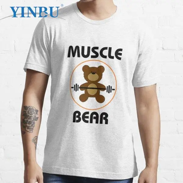 Высококачественная Мужская короткая футболка бренда YINBU с рисунком медведя Тедди 
Высококачественная Мужская короткая футболка бренда YINBU с рисунком медведя Тедди