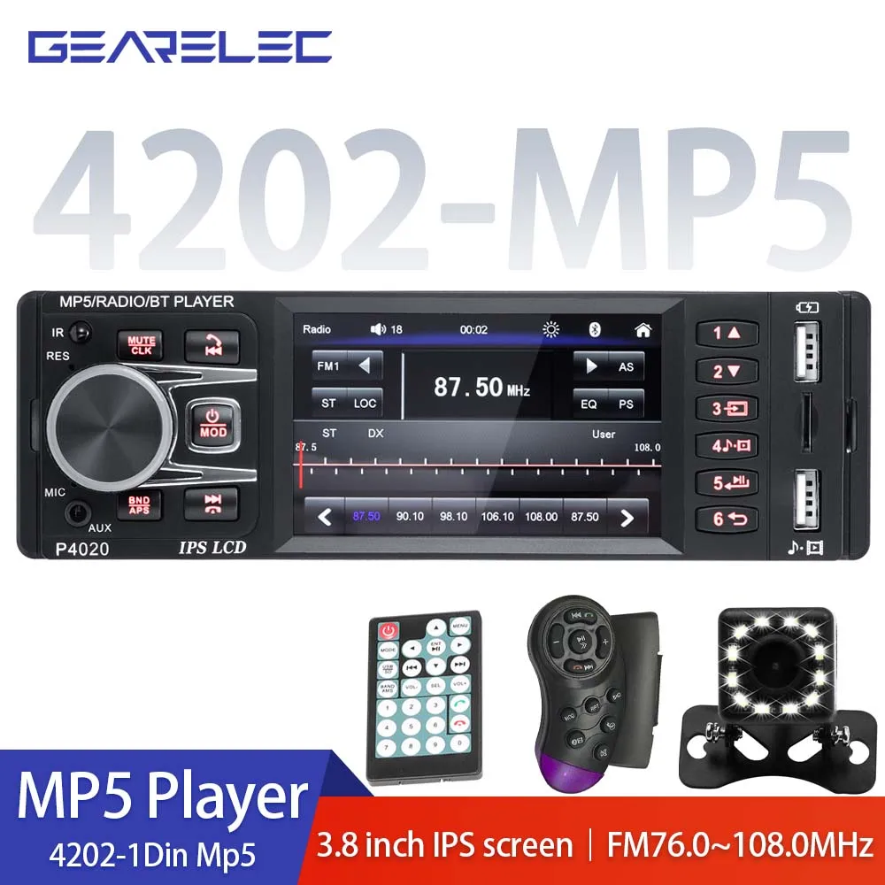 1 Din Mp5 Player Touch Car Radio Receiver Bluetooth Autoradio 3.8 Inch Support Rear View Camera USB Steering Wheel Remote
1 Din Mp5 Player Touch Car Radio Receiver Bluetooth Autoradio 3.8 Inch Support Rear View Camera USB Steering Wheel Remote