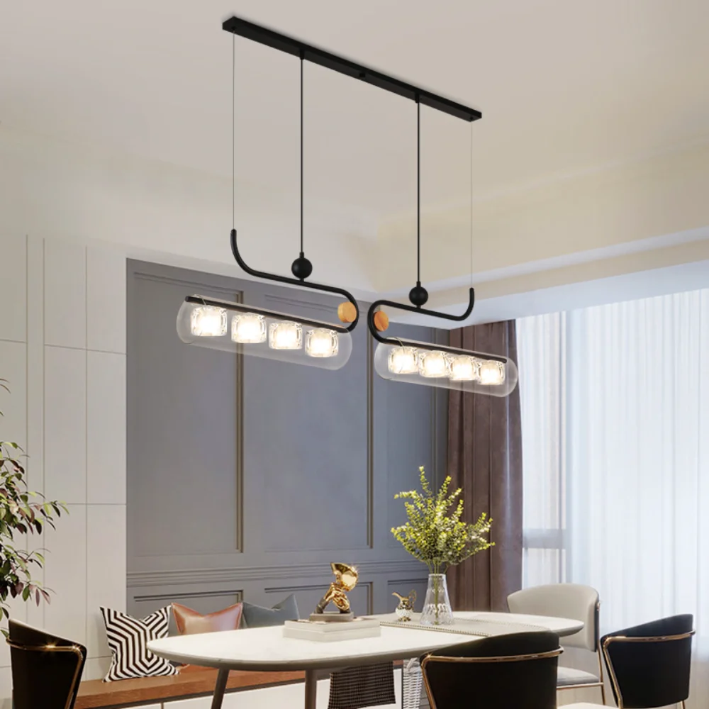 24W 32W Creative LED Pendant Light Glass Crystal Modern Nordic Designer Hanging Lamp For Dining Room Bar Restaurant Coffee Shop
24W 32W Creative LED Pendant Light Glass Crystal Modern Nordic Designer Hanging Lamp For Dining Room Bar Restaurant Coffee Shop