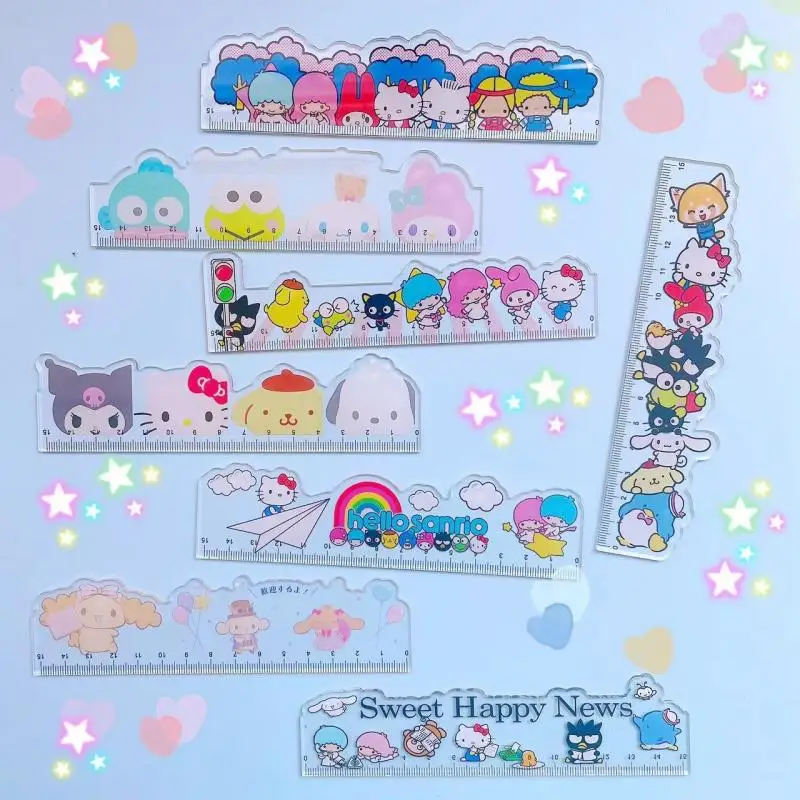 15Cm Kuromi Hello Kitty Ruler Little Twin Star Sanrioed Collection Straight Ruler Measuring Tool Kids Students Stationery Gift
15Cm Kuromi Hello Kitty Ruler Little Twin Star Sanrioed Collection Straight Ruler Measuring Tool Kids Students Stationery Gift