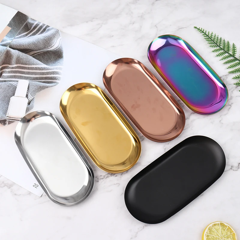 Korean Style Stainless Steel Storage Tray Dessert Plate Nut Fruit Cake Tray Hign quality Tea Desktop Cosmetic Jewelry Tray
Korean Style Stainless Steel Storage Tray Dessert Plate Nut Fruit Cake Tray Hign quality Tea Desktop Cosmetic Jewelry Tray