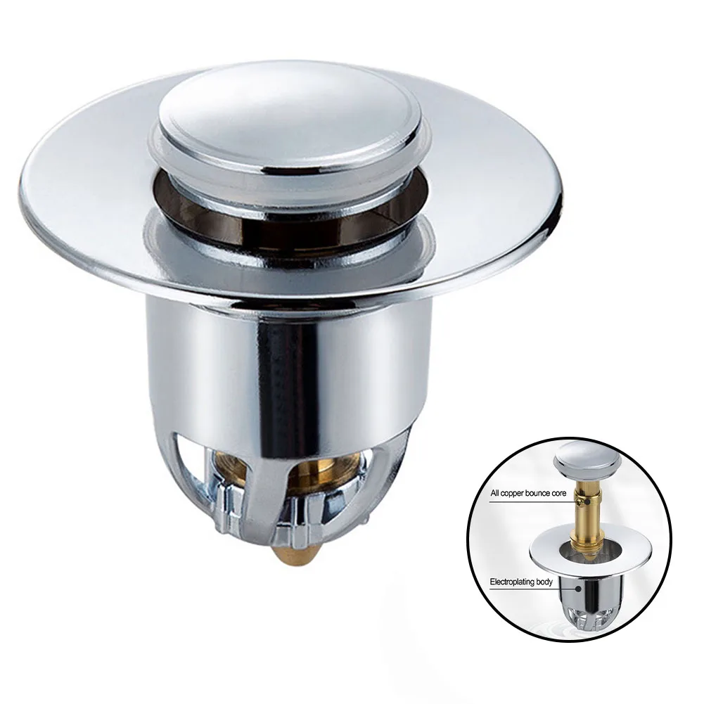 Bathroom Sink Drain Stopper Pop Up Basin Drain Filter Anti-Clogging Hair Stopper Sink Strainer Prevent Odor Bug For Sink Bathtub
Bathroom Sink Drain Stopper Pop Up Basin Drain Filter Anti-Clogging Hair Stopper Sink Strainer Prevent Odor Bug For Sink Bathtub