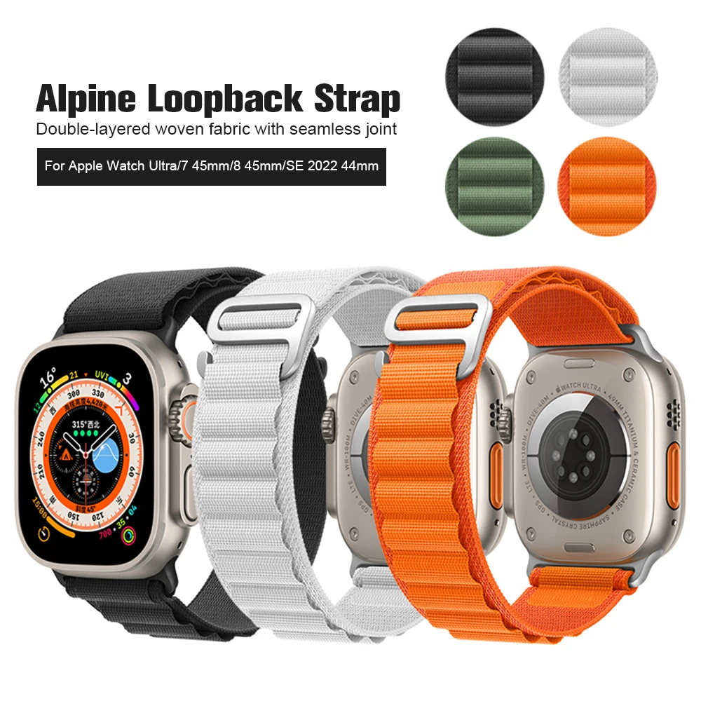 Спортивный альпийский ремешок для Apple Watch Band Ultra, нейлоновый браслет для iwatch Series 8 7 SE 6 5 4 3, 49 мм 45 мм 41 мм 44 мм 40 мм
Спортивный альпийский ремешок для Apple Watch Band Ultra, нейлоновый браслет для iwatch Series 8 7 SE 6 5 4 3, 49 мм 45 мм 41 мм 44 мм 40 мм