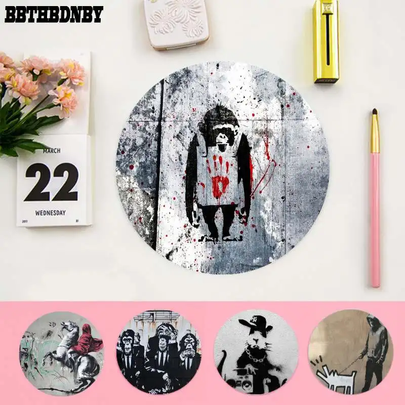 BBTHBDNBY Boy Gift Pad Street Art Banksy Graffiti Laptop Computer round desk pads Mousepad gaming Mousepad Rug For PC Laptop
BBTHBDNBY Boy Gift Pad Street Art Banksy Graffiti Laptop Computer round desk pads Mousepad gaming Mousepad Rug For PC Laptop