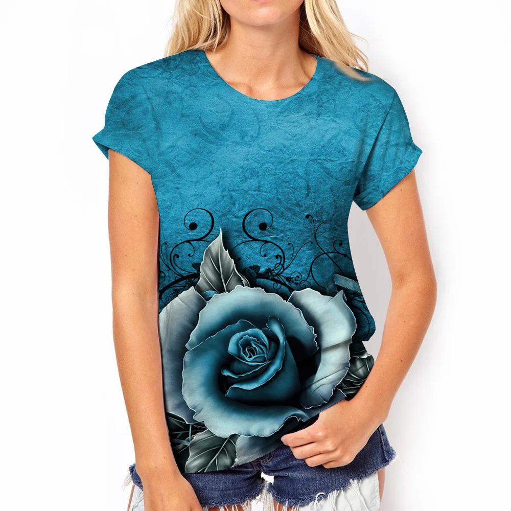 Summer Women Fashion T-shirt Y2k Rose Graphic 3d Print T-shirts Pullover Short Sleeve Street Harajuku Tops Oversized Sweatshirt
Summer Women Fashion T-shirt Y2k Rose Graphic 3d Print T-shirts Pullover Short Sleeve Street Harajuku Tops Oversized Sweatshirt