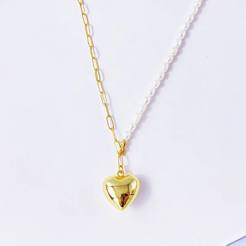 Baroque Freshwater Pearl Sweater Chain Love Necklace Female Simple Clavicle Chain
Baroque Freshwater Pearl Sweater Chain Love Necklace Female Simple Clavicle Chain