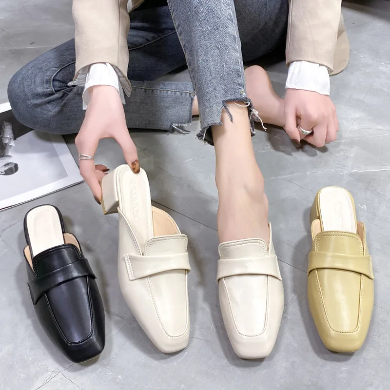 Female Shoes House Slippers Platform Mules For Women 2022 Cover Toe Luxury Slides Square heel Med New Designer Block PU Hoof Hee
Female Shoes House Slippers Platform Mules For Women 2022 Cover Toe Luxury Slides Square heel Med New Designer Block PU Hoof Hee