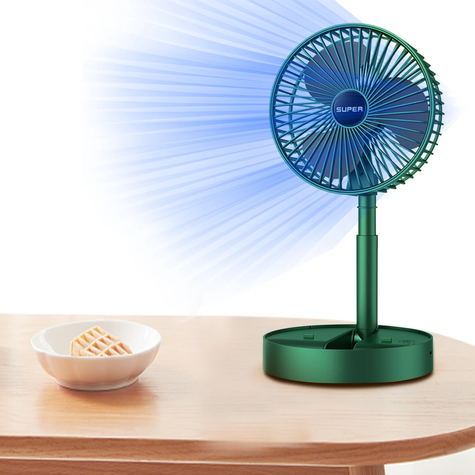 Foldable USB Tabletop Fan Telescopic Tabletop Silent Air Circulator Fan Low Noise For Nightstand 180-Degree Rotating Head
Foldable USB Tabletop Fan Telescopic Tabletop Silent Air Circulator Fan Low Noise For Nightstand 180-Degree Rotating Head