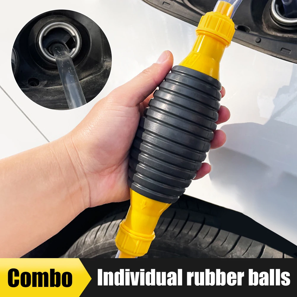 Universal Portable Fuel Hand Pump Manual Fuel Gasoline Diesel Transfer with PVC Hose Large Bulb One Way Valve for Car Boat
Universal Portable Fuel Hand Pump Manual Fuel Gasoline Diesel Transfer with PVC Hose Large Bulb One Way Valve for Car Boat
