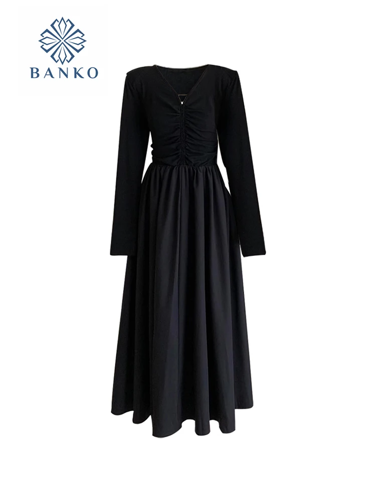 Женское элегантное офисное платье, классическое черное цельное платье с V-образным вырезом, шикарное платье для выпускного вечера в готическом стиле, уличная одежда Y2K для осени и торжественных случаев
Женское элегантное офисное платье, классическое черное цельное платье с V-образным вырезом, шикарное платье для выпускного вечера в готическом стиле, уличная одежда Y2K для осени и торжественных случаев