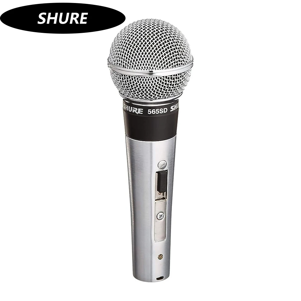 

SHURE 565SD Wired Microphone, Silent Magnetic Spring Switch Performance Karaoke Conference Host Home Professional Microphone