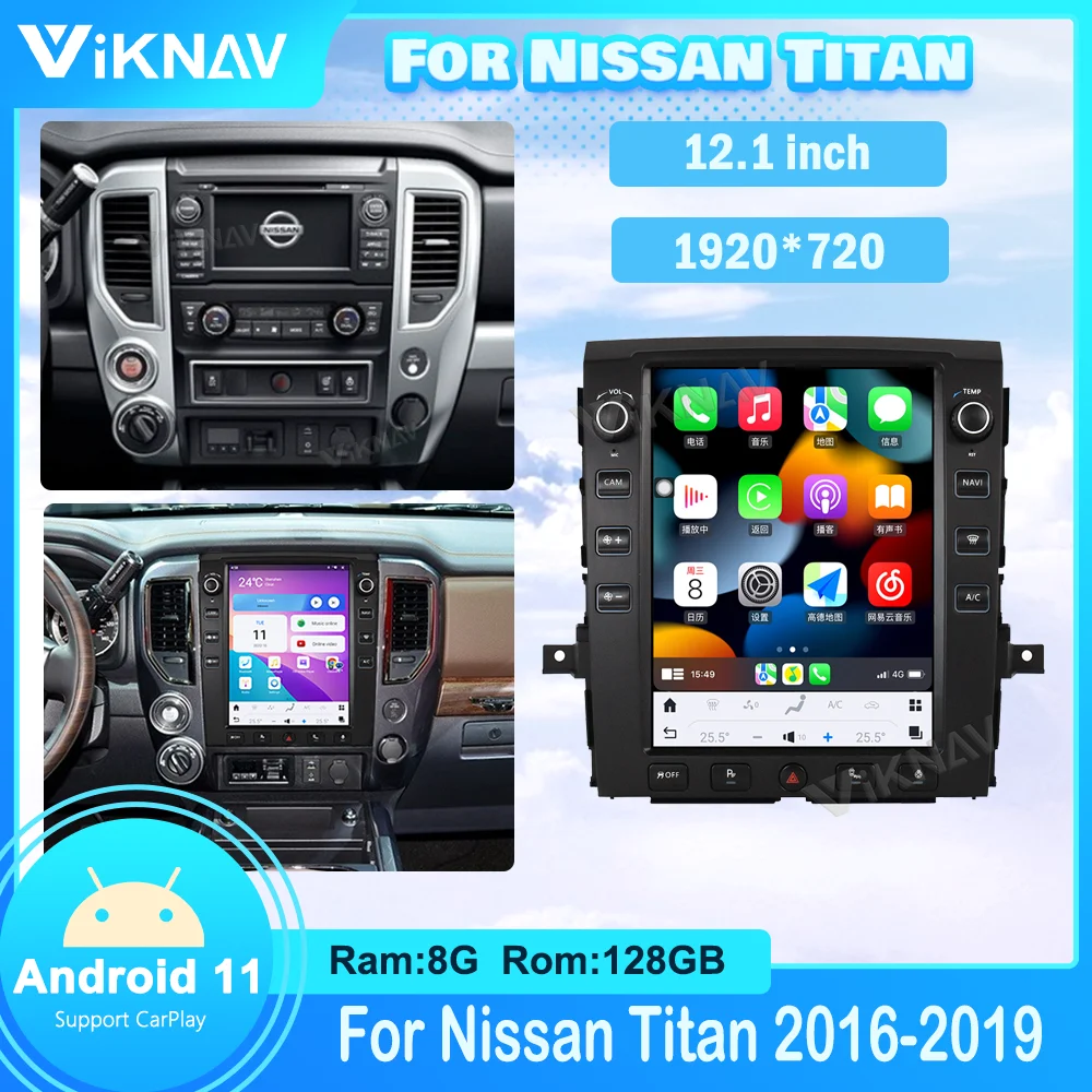 Автомобильная магнитола Android11, сенсорный экран 12,1 дюйма для Nissan Titan 2016-2019, автомобильная аудиосистема, стерео, GPS-навигация, мультимедийный плеер
Автомобильная магнитола Android11, сенсорный экран 12,1 дюйма для Nissan Titan 2016-2019, автомобильная аудиосистема, стерео, GPS-навигация, мультимедийный плеер
