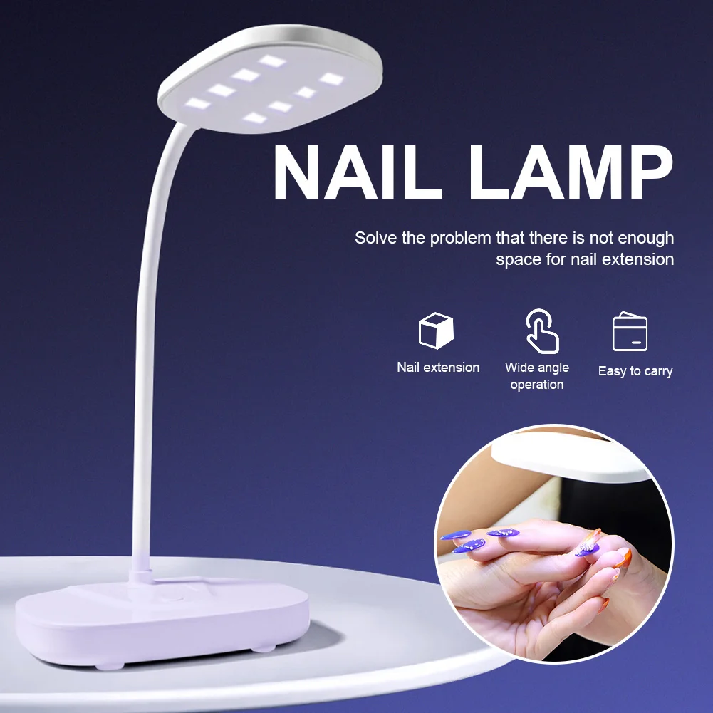 8 LEDs Nail Piece Glue Rechargeable Phototherapy Lamp Quickly Dry LED Desktop Type-C Plug Infrared Sensor Nail Lamp Dryers
8 LEDs Nail Piece Glue Rechargeable Phototherapy Lamp Quickly Dry LED Desktop Type-C Plug Infrared Sensor Nail Lamp Dryers