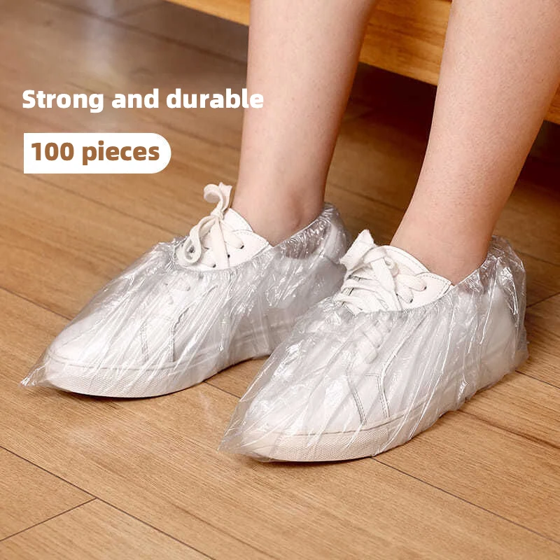 100pcs Plastic Disposable Shoe Pieces Of Disposable Plastic Shoe Covers Cleaning Overshoes Waterproof Protective Shoe Cover
100pcs Plastic Disposable Shoe Pieces Of Disposable Plastic Shoe Covers Cleaning Overshoes Waterproof Protective Shoe Cover