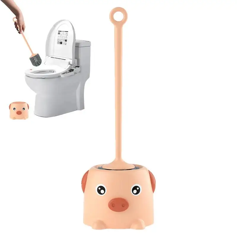 Toilet Bowl Brush Little Pig Toilet Brush Without Dead Angle Pig Shape Scrubber Hotel Home Cleaning Tools Bathroom Toilet Brush 
Toilet Bowl Brush Little Pig Toilet Brush Without Dead Angle Pig Shape Scrubber Hotel Home Cleaning Tools Bathroom Toilet Brush