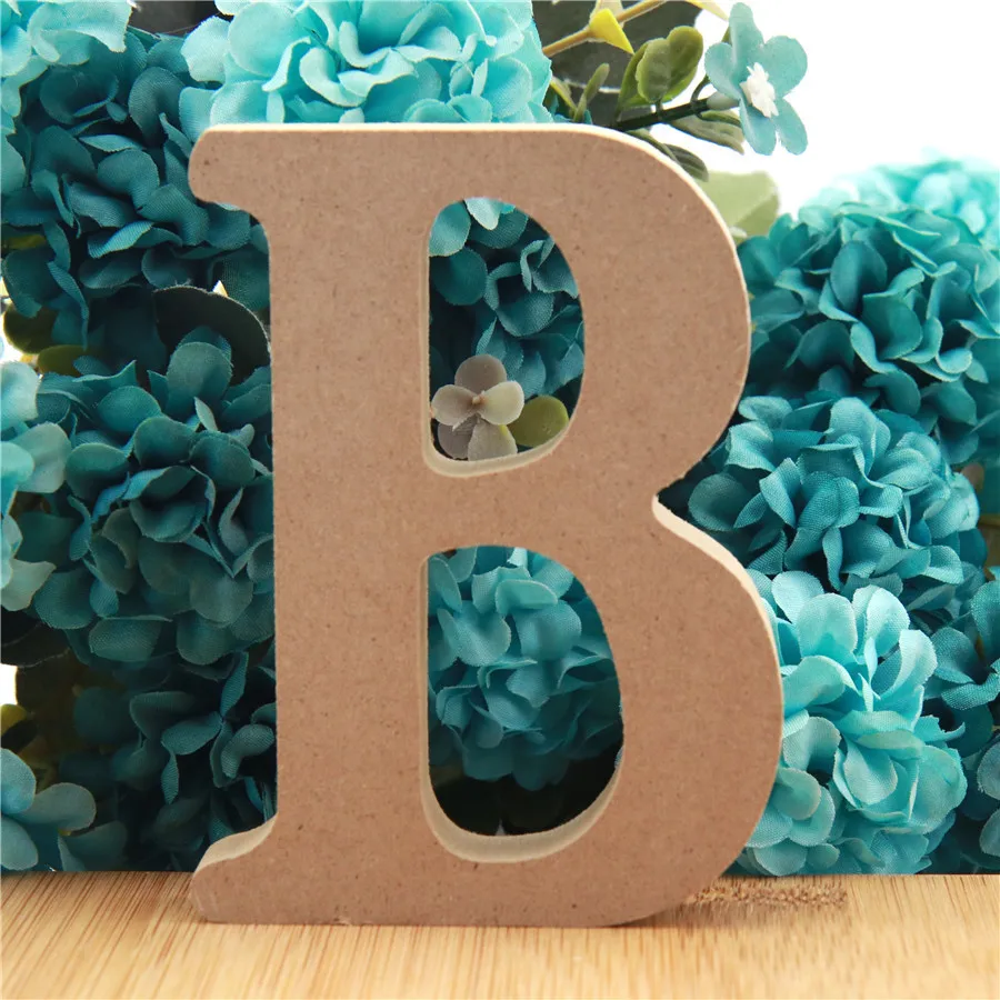 

1pc 10cm Wood Color Wooden Letters Alphabet DIY Word Letter Art Crafts Standing Name Design Party Wedding Home Decor 3.94 Inches