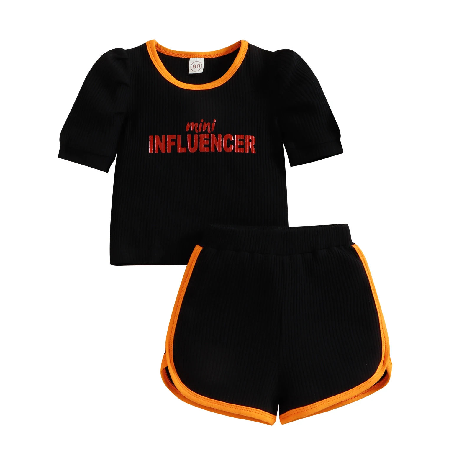 Two Piece Baby Girls Clothes Sports Casual Set Fashion Letter Print Round Neck Short Sleeve T-shirts and Stitching Shorts
Two Piece Baby Girls Clothes Sports Casual Set Fashion Letter Print Round Neck Short Sleeve T-shirts and Stitching Shorts