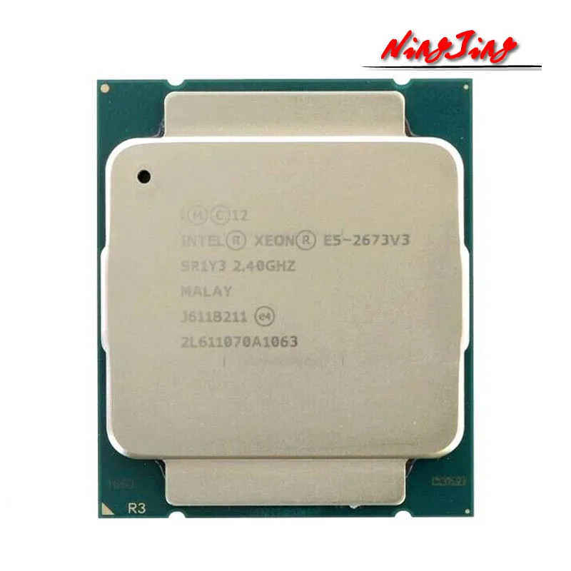 

Процессор Intel Xeon E5-2673V3 E5 2673v3 E5 2673 v3 2,4 ГГц двенадцатиядерный, двадцать четыре потока, процессор 30M 105 Вт LGA 2011-3