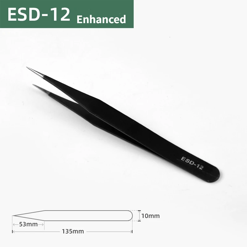 Набор антистатических пинцетов BSIDE из нержавеющей стали
Набор антистатических пинцетов BSIDE из нержавеющей стали