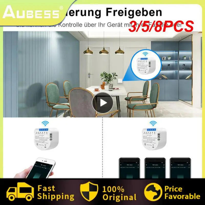 3/5/8PCS Wifi Mini Breaker 2-way Switch Module Voice Control Diy Intelligent Lamp Switch Tuya Works With Alexa Google Home 
3/5/8PCS Wifi Mini Breaker 2-way Switch Module Voice Control Diy Intelligent Lamp Switch Tuya Works With Alexa Google Home