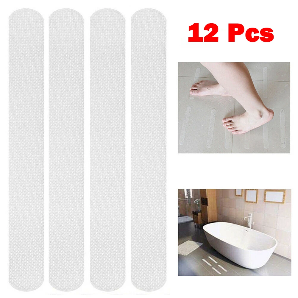 12 Pcs Bathroom Anti-Slip Shower Stickers Practical Transparent Bath Non Slip Safety Strips Mat For Bathtubs Showers Stairs Floo
12 Pcs Bathroom Anti-Slip Shower Stickers Practical Transparent Bath Non Slip Safety Strips Mat For Bathtubs Showers Stairs Floo