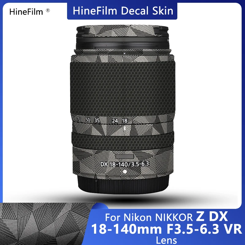 

18140 Lens Decal Skin Nikkor Z DX18-140F3.5-6.3 Wrap Cover for Nikon Z DX 18-140 Lens Sticker Anti-Scratch Protective Wrap Cover