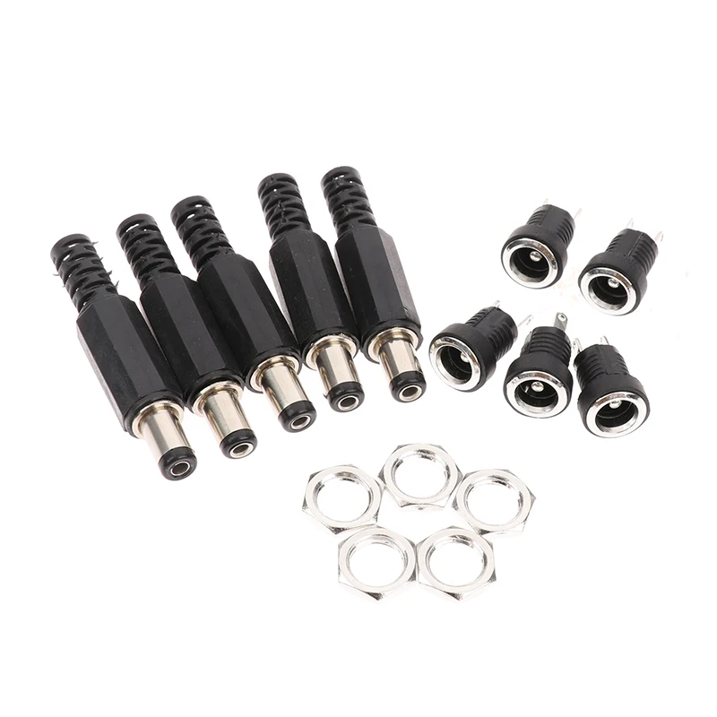 5 Pair12V DC 0.5-3A Metal Plastic Material 8mm Male And Female Panel Mount Connector Terminals DC Power Plug Socket Adapter
5 Pair12V DC 0.5-3A Metal Plastic Material 8mm Male And Female Panel Mount Connector Terminals DC Power Plug Socket Adapter