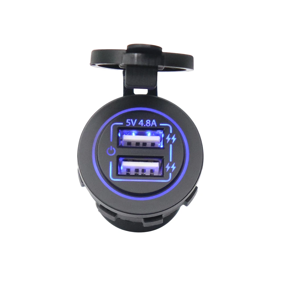 Charger Dual USB Charger For Car Motorcycle Bus 12-24V Wear DC 5V/2.4A For Each Dual Usb Port High Temperature
Charger Dual USB Charger For Car Motorcycle Bus 12-24V Wear DC 5V/2.4A For Each Dual Usb Port High Temperature