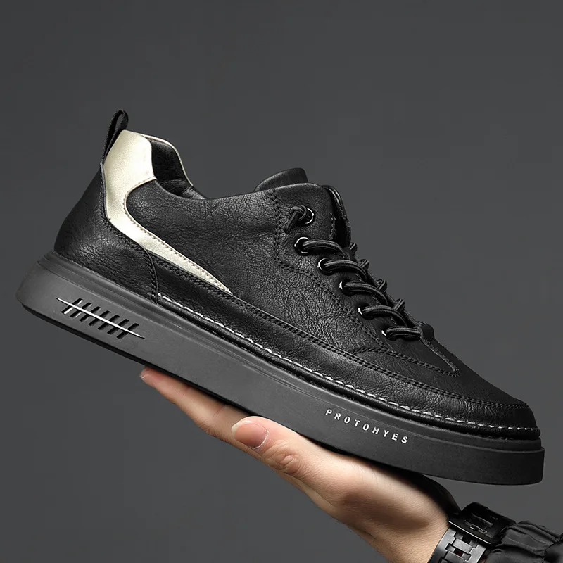 Men Genuine Leather Casual Shoes Spring Autumn Fashion Flat Skateboard Shoes Youth Street Cool Slip-on Loafers
Men Genuine Leather Casual Shoes Spring Autumn Fashion Flat Skateboard Shoes Youth Street Cool Slip-on Loafers