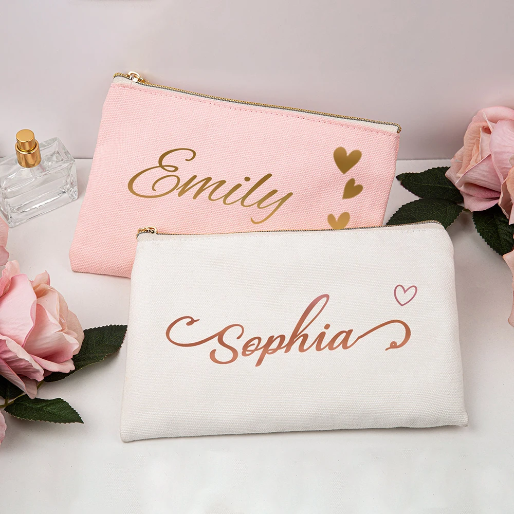 Makeup Bag Customizable Canvas Small Makeup Bag Bags of Makeup Bridal Shower Bachelorette Hen Party Bride to be Bridesmaid Gift
Makeup Bag Customizable Canvas Small Makeup Bag Bags of Makeup Bridal Shower Bachelorette Hen Party Bride to be Bridesmaid Gift