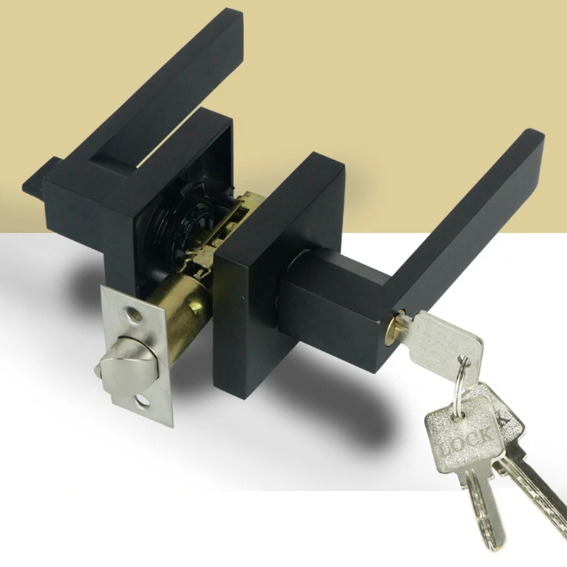 Black Square Door Handle Lock Access Privacy Mask Interior Bedroom Room Bathroom Door Lock Hardware Accessories Door Locks
Black Square Door Handle Lock Access Privacy Mask Interior Bedroom Room Bathroom Door Lock Hardware Accessories Door Locks