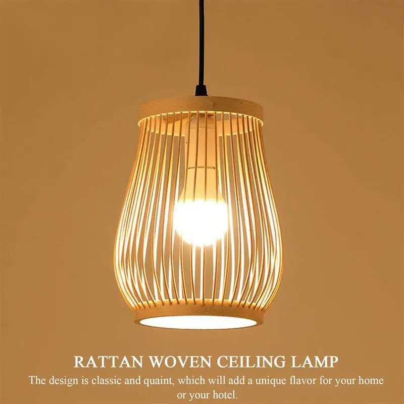 Natural Bamboo Hanging Light Chinese Style Rattan Woven Ceiling Lamp For Home New Chinese Style Bamboo Weaving Chandelier
Natural Bamboo Hanging Light Chinese Style Rattan Woven Ceiling Lamp For Home New Chinese Style Bamboo Weaving Chandelier