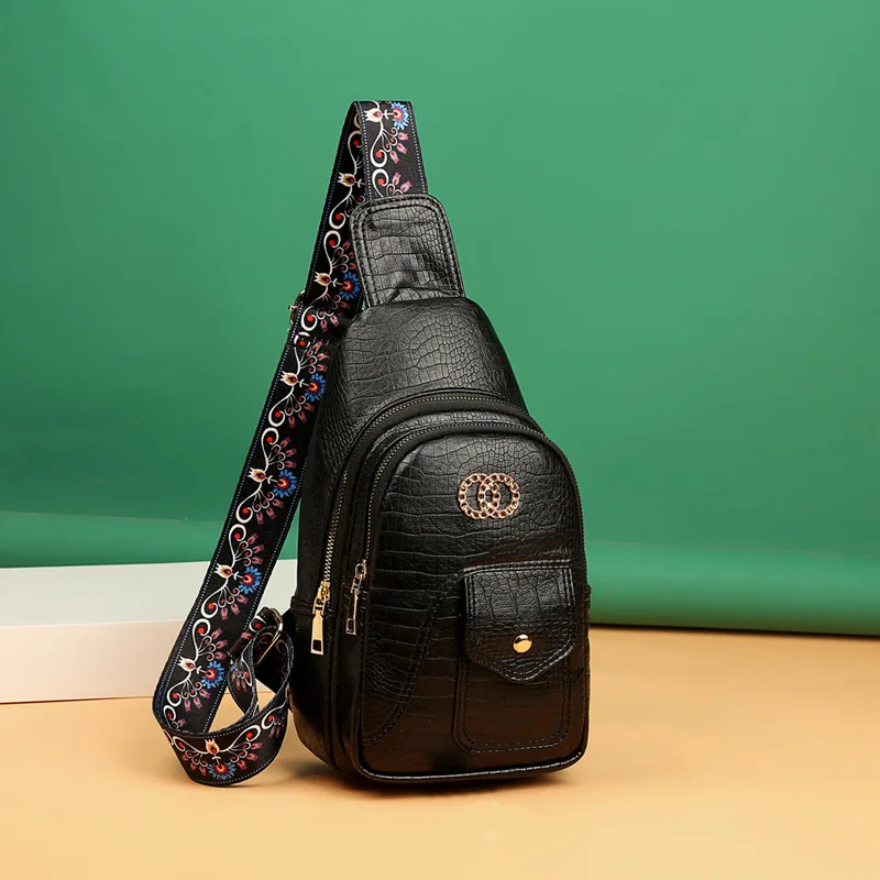Chest Bag Women's 2022 New Soft Leather Small Backpack Simple Casual All-match Women's Chest One-shoulder Messenger Bag
Chest Bag Women's 2022 New Soft Leather Small Backpack Simple Casual All-match Women's Chest One-shoulder Messenger Bag