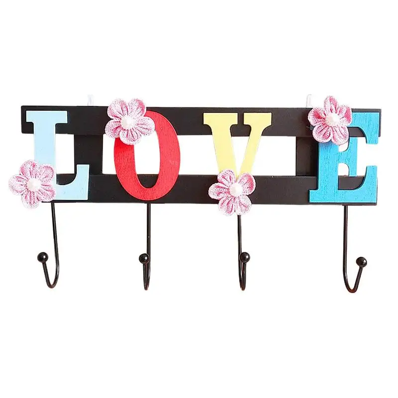 Coat Hanger Wall Mount Love Hook Rack Wall Mount Wood Coat Rack With 4 Hooks Retro Keychain Bath Towel Hook Hangers
Coat Hanger Wall Mount Love Hook Rack Wall Mount Wood Coat Rack With 4 Hooks Retro Keychain Bath Towel Hook Hangers