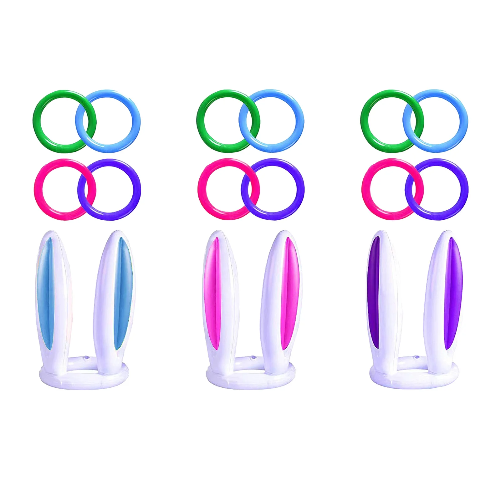 Bunny Ring Toss Game Inflatable Easter Rabbit Ears Throwing Ring Toy Party Games Inflatable Toys For Kid Easter Gift
Bunny Ring Toss Game Inflatable Easter Rabbit Ears Throwing Ring Toy Party Games Inflatable Toys For Kid Easter Gift