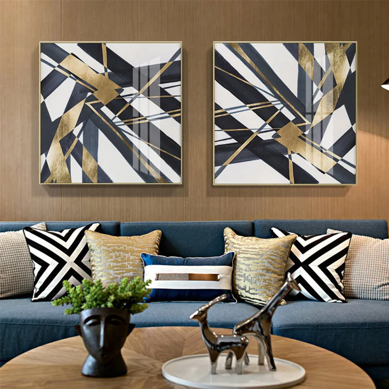 Light Luxury Modern Minimalist Geometric Abstract Canvas Decoration Paintings Living Room Homestay Murals Hanging
Light Luxury Modern Minimalist Geometric Abstract Canvas Decoration Paintings Living Room Homestay Murals Hanging