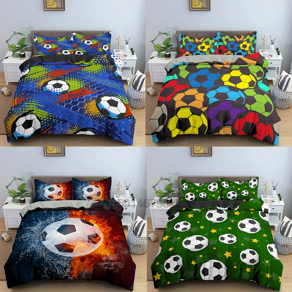 Football Bedding Set Sports 3D Duvet Cover for Kids Quilt Cover Holiday gifts for boys and girls Twin Full Queen King Size
Football Bedding Set Sports 3D Duvet Cover for Kids Quilt Cover Holiday gifts for boys and girls Twin Full Queen King Size