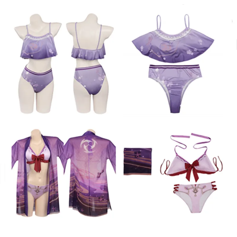 Adult Women Genshin Impact Baal Raiden Shogun Cosplay Costume Swimwear Outfits Halloween Carnival Suit
Adult Women Genshin Impact Baal Raiden Shogun Cosplay Costume Swimwear Outfits Halloween Carnival Suit