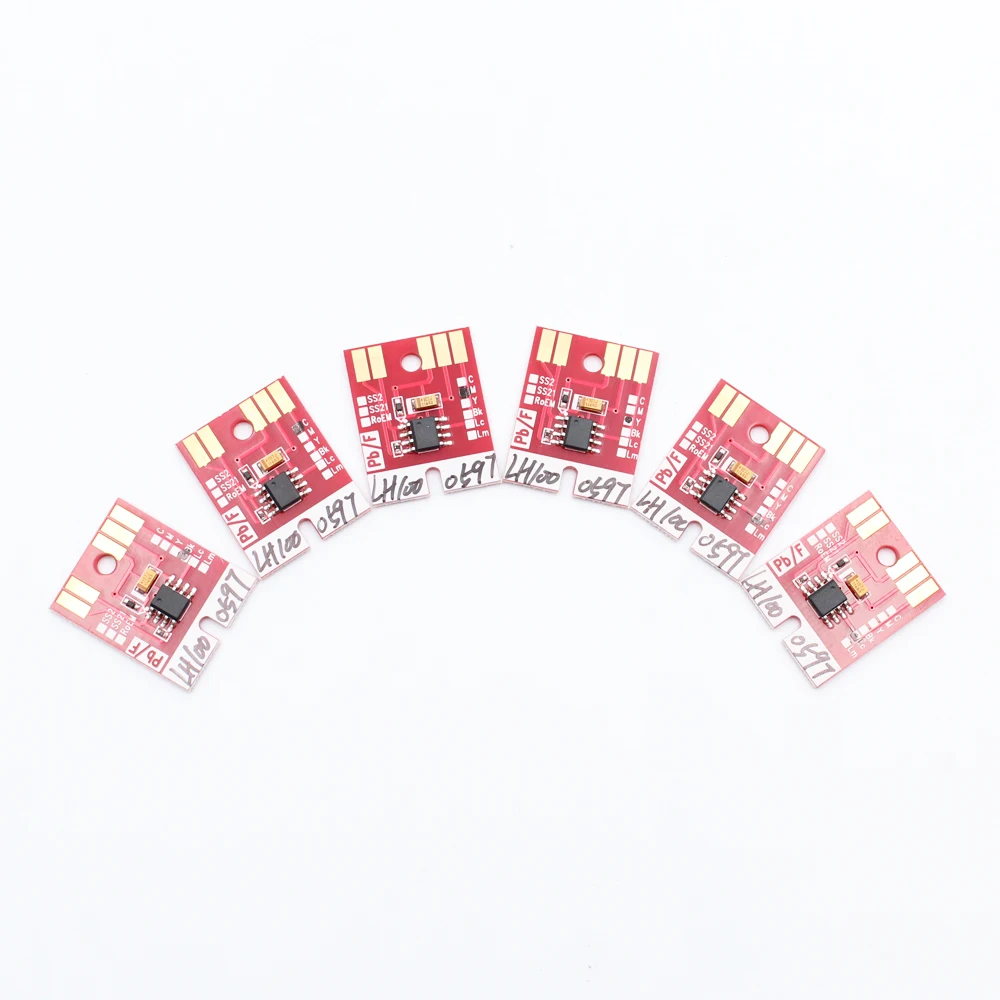 

Для Mimaki LH-100 0597, чипы для Mimaki UJF3042 UJF6042, постоянные чипы LH100 spc 0597 BK C M Y WH, чипы автосброса