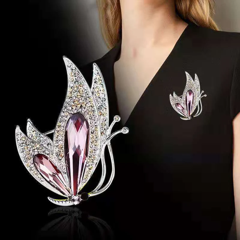 Elegant Classic All-match Brooch Ladies Gift New Fashion Accessory Purple Butterfly Shape Women's Temperament Corsage Brooches
Elegant Classic All-match Brooch Ladies Gift New Fashion Accessory Purple Butterfly Shape Women's Temperament Corsage Brooches